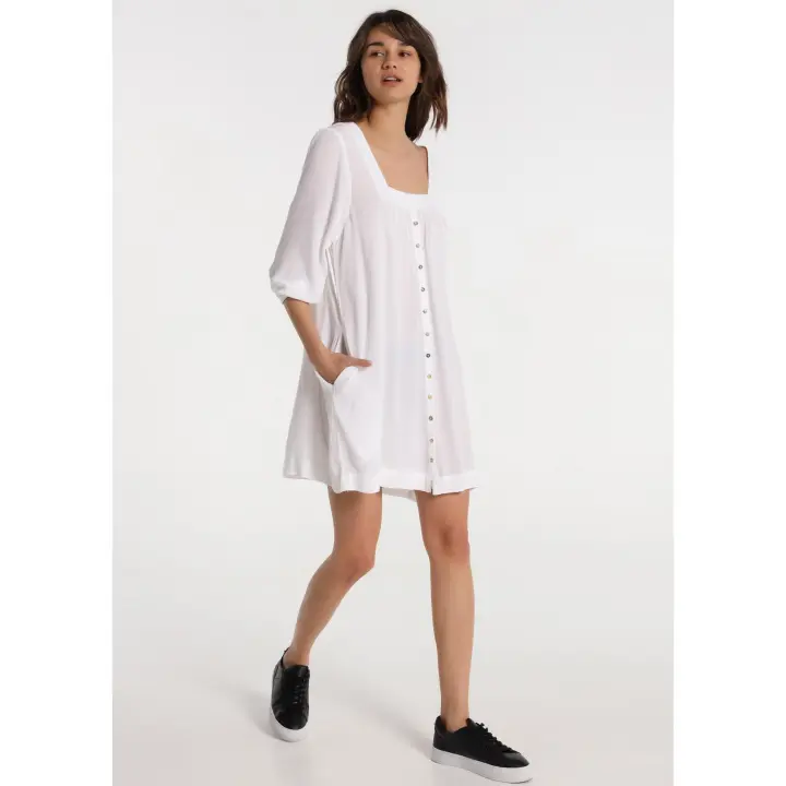 LOIS JEANS - Vestido Abotonado Cotton Wrinkle - 1