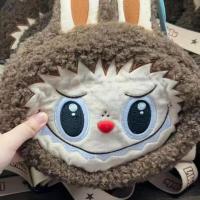 Bolso Bandolera Limitada De Labubu City Park Suéter De Peluche Cartera Para Móvil Para Mujer Tarjetero Dibujos Animados Regalo Para Niñas - details 2