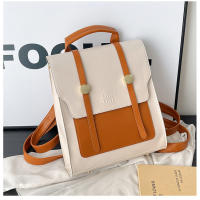 Nuevo bolso de mujer, nueva moda coreana, retro, simple, de color sólido, con hebilla de metal, mochila portátil de nicho - details 8