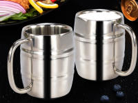 Taza De Cerveza Doble Acero Inoxidable 500/450ml Para Camping Al Aire Libre Y Viajes Taza De Café Con Asa Taza Portátil Aislada - details 6