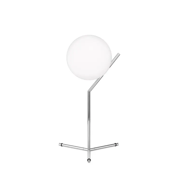 ALPINALUZ Lámpara de Mesa Bola de Cristal Y Aluminio Dorado: Iluminación Nocturna para Dormitorios y Salas de Estar E27 - 1