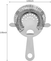 1 paquete de colador de cóctel, cóctel de acero inoxidable, colador tamiz de té, herramienta de filtrado de cóctel para bar, restaurante, hogar - details 0
