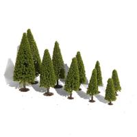 10PCS Árboles De Pino Para Modelo De Construcción Mesa De Arena Material De Modelado Pinus Landscape Christmas Tree Tower - details 7