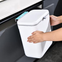 Bandeja De Cocina Colgante 9L/7L De Gran Capacidad Con Cubierta Para Papel Y Basura Montada En La Pared Reciclaje De Papel Y Basura - details 6