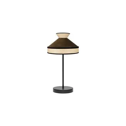 FABRILAMP Lámpara de Mesa Fabrizio 1xe14 Natural/marron 45x20x20 Cm - Elegante Diseño - 1