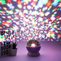 Lámpara De Noche LED Estelar Giratoria Para Dormitorio Infantil Iluminación De Galaxia Y Luna Regalo Para Niños Luz De Cama Rotativa Con Proyector De Estrellas - details 5