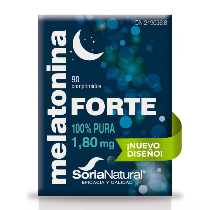 Melatonina 1.8mg Soria Natural - Sueño Melatonina para Dormir Profundamente - Combate el insomnio y Jetlag - 90 comprimidos - 1