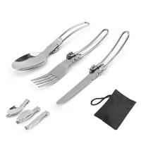 Cuchara De Acero Inoxidable Plegable Para Camping Y Cocina Al Aire Libre Ultra-Ligera Con Forks Y Cucharas 1-10PCS - details 1