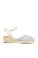 Lyla Wang alpargatas cuñas bajas de espartos con plataforma mujer diseño trenzada plantilla acolchada - details 5