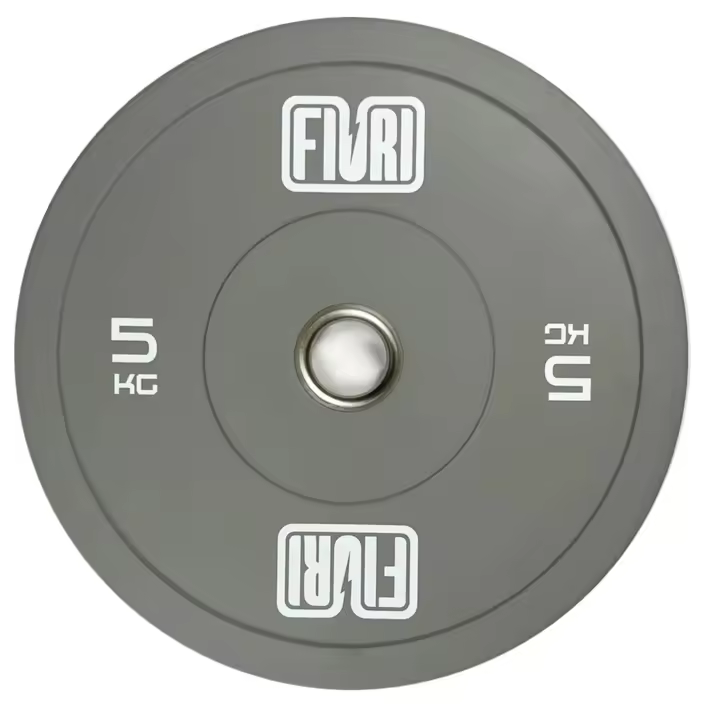FIURI Discos Olímpicos Recubiertos de Caucho, 5 a 25 kg, Entrenamiento de Fuerza, Crossfit, Material Gimnasio, Gym - 1