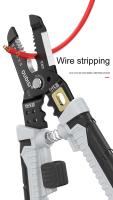 Alicates Multifuncionales Para Despojar Cable Eléctrico Herramienta De Reparación De Cables Con Cortador Y Despojador - details 10