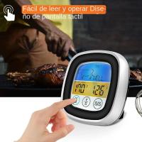 Termómetro Digital De Cocina Con Pantalla Táctil Para Carne Y BBQ Herramienta De Medición De Temperatura Alimentos Timer De Cocina 1PC - details 0