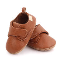 Zapatillas De Cuero Para Bebé Recién Nacido Niño Y Niña Antideslizantes Primera Caminata Infantil Moccasins Con Suela De Goma Clásica Para Andar - details 3
