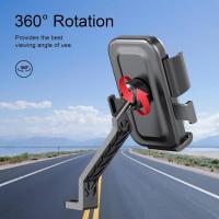 Soporte De Teléfono Para Bicicleta Universal 360° Giratorio Soporte De Manillar Para Motocicleta ATV Scooter Operación Con Una Mano GPS Clip - details 8