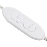vidaXL Luz de espejo con 8 bombillas LED blanco cálido y blanco frío - details 5