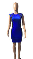 Vestido Bodycon Colorblock Elegante Para Mujer Verano Moda Sin Mangas Cuello Redondo Mini Vestido Negro Casual Para Fiesta Club - details 16