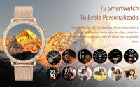 Reloj Inteligente Mujer,2025  1.32" Diamond Smartwatch Redondo con Llamadas Bluetooth 150+ Modos Pulsómetro Monitor de Sueño Podómetro Calorías, Fitness Tracker para Android iOS - details 0