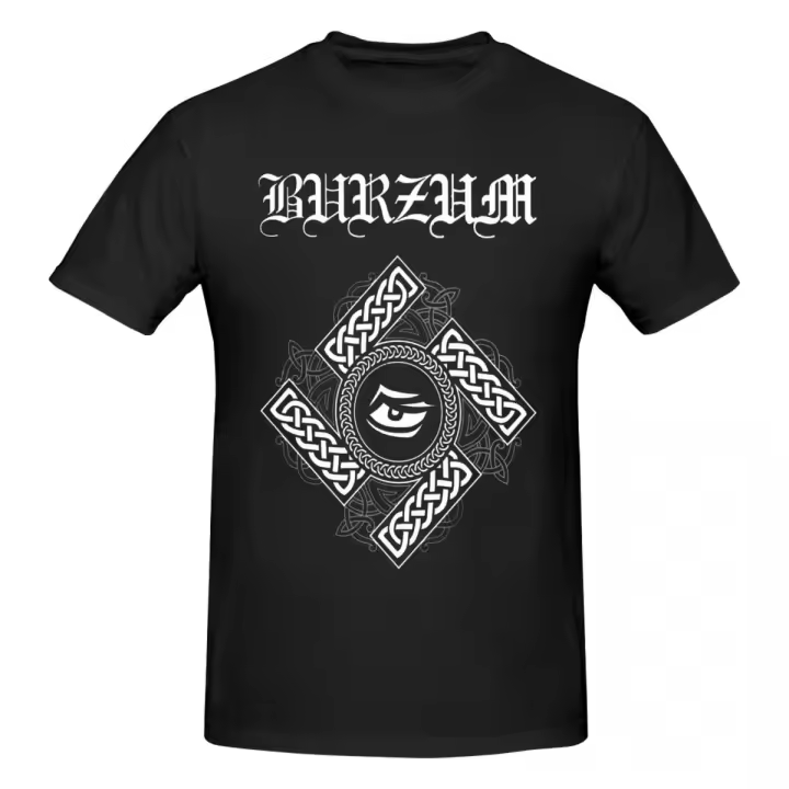 Camiseta Gráfica Burzum Para Hombres Y Mujeres Camiseta De Algodón Casual Con Estampado Y2K Cuello Redondo Manga Corta Estilo Streetwear Talla Oversize - 1
