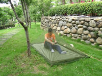 Mantel De Camping Multifuncional Para 1/2 Persona Toldo Suelo Para Baño De Búho Refugio De Montaña Rusa Senderismo Aventura Al Aire Libre - details 7