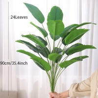 Planta Artificial De Palma Tropical Grande 65-90cm Plástico Realista Monstera Para Decoración De Jardín Y Fiestas En Casa - details 2