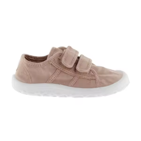Victoria, calzado respetuoso, Zapatillas de lona barefoot para niños. Con cierre de doble banda adherente y puntera ancha. Muy flexibles y ligeras. Drop cero. Plantilla extraíble - 1