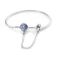 Pulsera De Plata Esterlina 925 Con Estrella Luna Mariposa Corazón Y Puño De Zirconia Para Mujer Pulsera De Moda Para Fiestas Y Joyería DIY - details 22