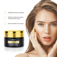PostQuam - Crema Contorno Ojos Luxury Gold 24 K con Flakes de Oro - Crema Hidratante Antiedad para el Contorno de Ojos con Activos de Propiedades Reafirmantes y Tensoras - Reduce Visiblemente los Signos de Fatiga, Ojeras y Bolsas - 15 ml - details 1