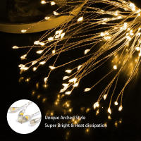 Luz De Fuego Solar Con Dandelion 90/120/150/200 LED Para Jardín Paisaje Jardín Navidad Decoración DIY Luz De Humo Moderna IP65 - details 8