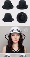 Gorro De Paja Para Mujer Muchique Boater Sombrero De Verano Con Alas Anchas Para Playa Protección Solar Gorro De Viaje Casual Con Lazo - details 11