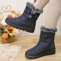 Botas De Nieve Impermeables Antideslizantes Para Mujer Con Peluche Sintética Abrazadera De Plataforma Botines De Invierno Calientes Talla 35-44 - details 14