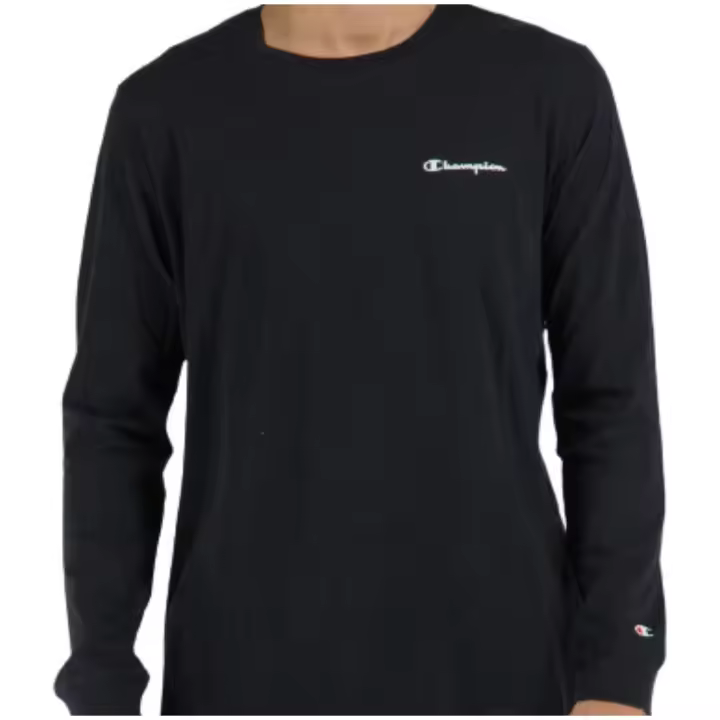 Camiseta de Manga Larga Champion  para hombre en color negro - 1