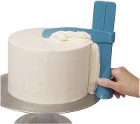 Grattoir gâteau réglable Lisseur Fudge Espátula Gâteau crème Lisse decoración DIY Pastelería Utensilios de Cocina - details 0