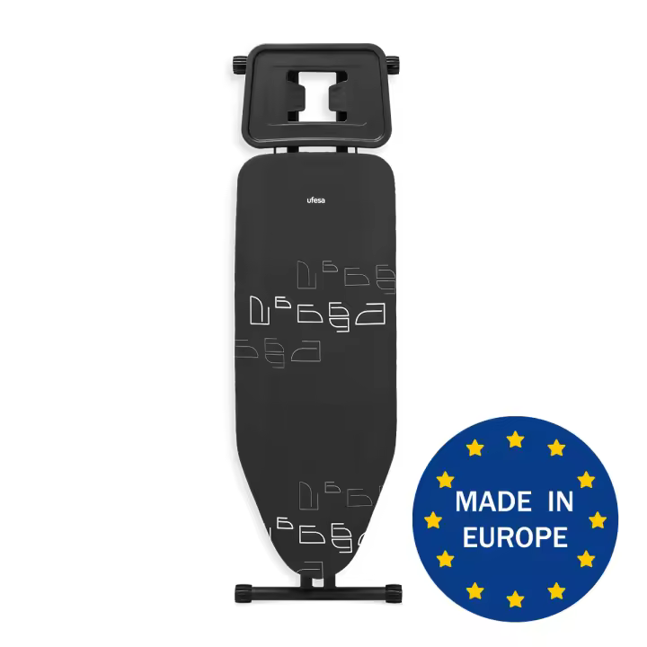Ufesa - Tabla de planchar Sandy con superficie de rejilla para mejor circulación del vapor, altura regulable (65–94 cm), ergonómica y estable, ideal para planchas de vapor y centros de planchado - 1