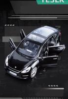 Modelo De Coche De Aleación 1:24 Tesla Model 3 Juguete Electrónico Para Niños Con Sonido Y Luz Colección De Metal Vehículo Simulación Regalo - details 7