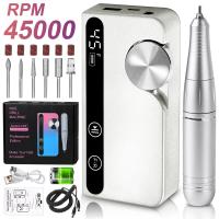 Nueva Máquina De Uñas Eléctrica Portátil Profesional 45000RPM Recargable Bajo Ruido Para Manicura En Salón Herramienta De Esmeriladora De Uñas - details 2