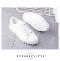 Nuevos Zapatos Planos Para Estudiantes Mujer Transpirables Moda Internet Zapatos Casuales Blancos Talla Verdadera Material PU Y Malla - details 10