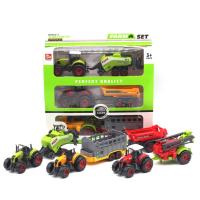Modelo De Camión De Granja Miniatura En Aleación De Latón Para Jóvenes Hombres Set De Carrocería De Tractor De Fábrica Colección De Juguetes Educativos Para Niños - details 1