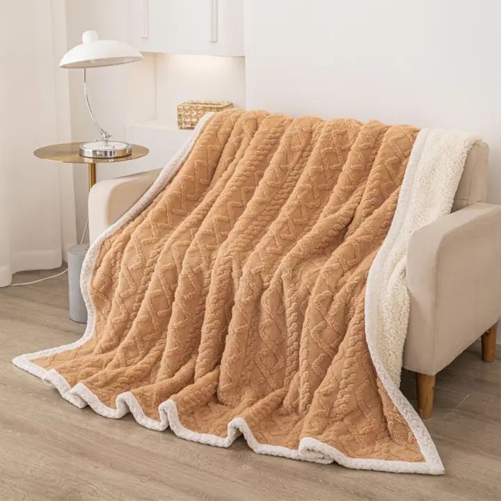 GREATOYAR Manta de Franela y Borreguillo para Cama y Sofá, Manta Borreguillo de Premium Microfiber Polyester, Manta Reversible, Suave y Cómoda, Cálida y Esponjosa, Invierno y Otoño - 1