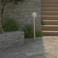 vidaXL Lámpara de Poste Jardín de Bola Acero Inoxidable Bolardo Luz Exterior Cantidad de bombillas 1 lámpara, 2 lámparas, 3 lámparas - details 0