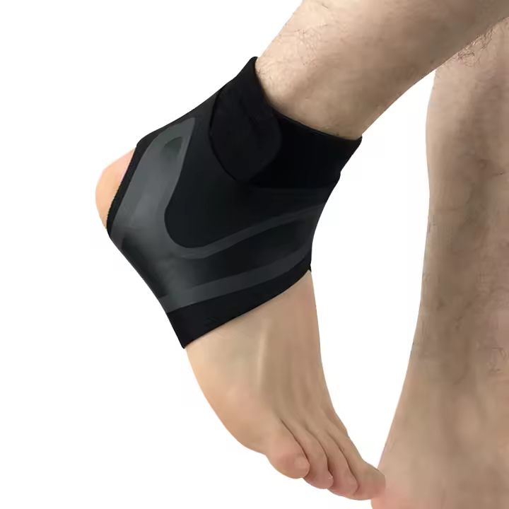 Tobillera de neopreno para deporte con cierre de velcro para tobillo, esguinces, dolores musculares - 1