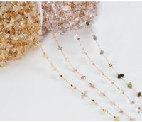 Cadena De Piedras De Cristal Natural Para DIY Joyería Hechas a Medida Cadena De Grava Natural Para Creación De Joyas - details 7