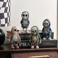 Muñeca Esqueleto De Resina Estatua De Personaje De Joyería Decoración Creativa Para El Hogar Y La Calle Retro Y Personalizada 1PC - details 0