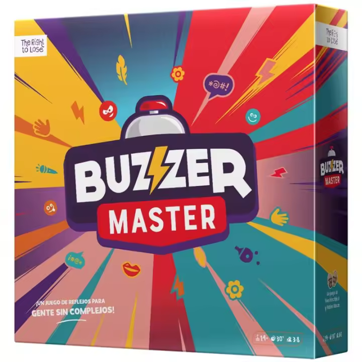 Juego de Mesa Buzzer Master Pegi 16 Timbre, Dados de Categoría, Dado de Color - 1