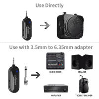 Kit De Micrófono Inalámbrico 2.4G Con Auricular Para Amplificador De Voz Y Altavoz Estudio Profesional De Conferencia Y Escenario - details 4
