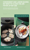 Caja De Aluminio Para Horno 50pcs Anti Aceite Con Almohadilla De Papel Para Air Fryer Asador BBQ Herramienta De Cocina No Adhiere - details 2