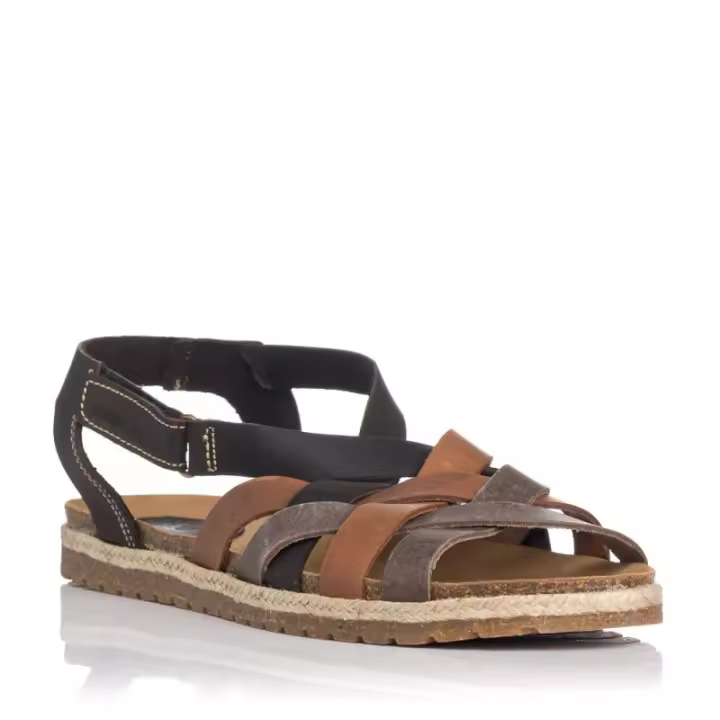 Sandalias planas INTER-BIOS 2202 Mujer Marrón - 1