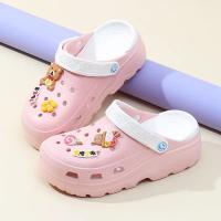 Sandalias De Verano Para Niñas Con Tacón Y Suela Gruesa Zapatillas De Hogar Y Jardín Transpirables Para Playa Zapatos Huecos - details 5