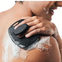 1pc Escobilla De Limpieza Para Ducha Con Mano De Silicona Suave Exfoliante Y Masajeador Para Todas Las Tipos De Piel - details 0