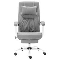 vidaXL Silla de oficina de masaje de tela gris - details 1