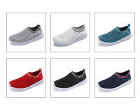 Zapatillas De Correr Para Mujer Ultra Ligeras Y Grandes Con Punta Abierta Moda Deportiva Transpirables Tejidas En Aire Con Suela De Goma Talla Fija - details 0